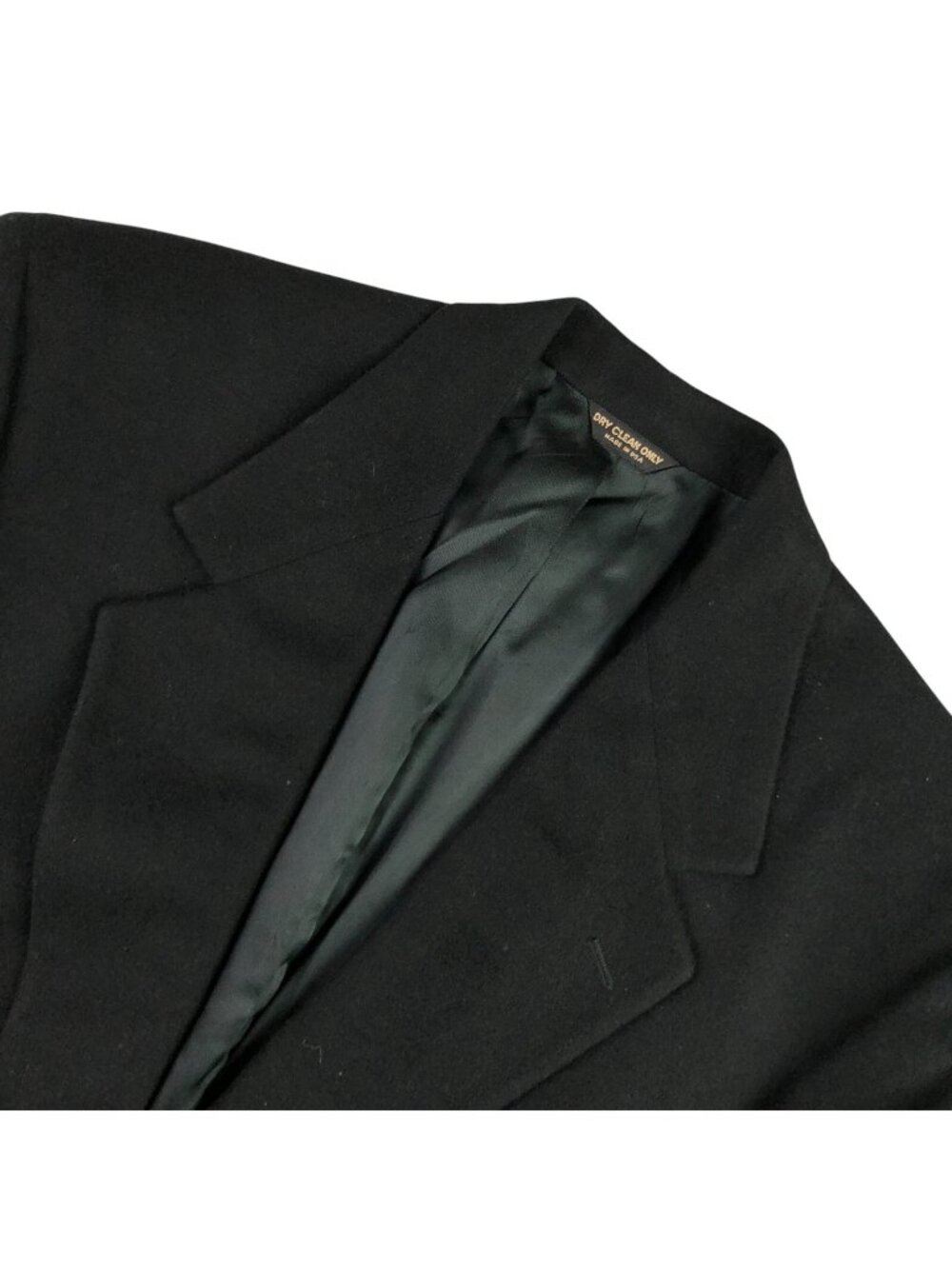 Bill Blass Men's 100% Cashmere 2-Button Blazer Jacket Black • USA • 42 R